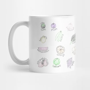 Fruit and Veg and market collection 2 in colour Mug